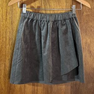 WILFRED FREE Faux Suede Mauve Skirt Sz XXS